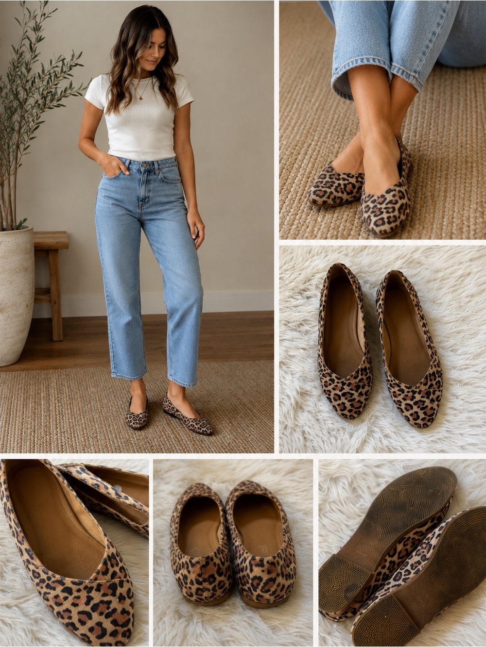 TOMS women's Leopard Print
Julie Flat